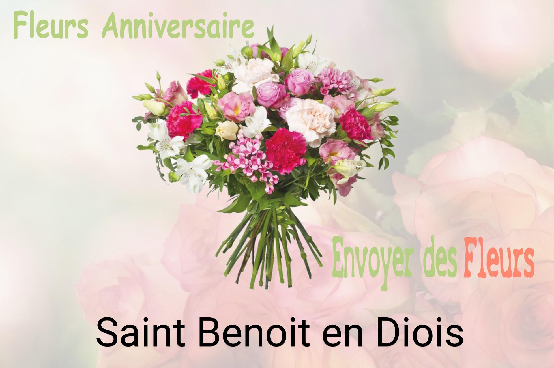 Bouquet de fleurs d’anniversaire livré à Saint-Benoit-en-Diois