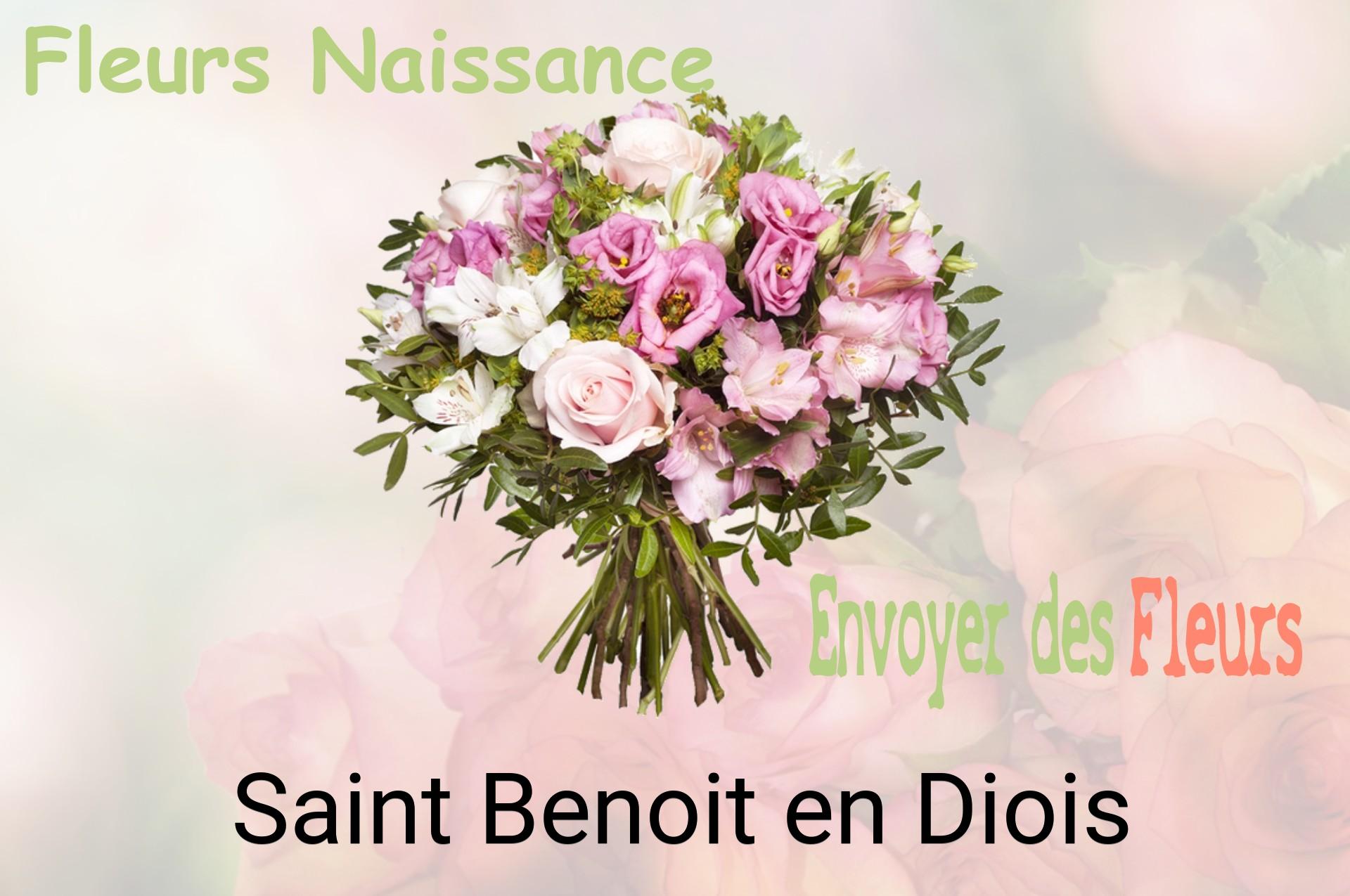 Bouquet de fleurs de naissance livré à Saint-Benoit-en-Diois